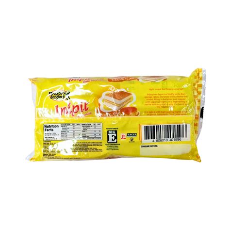 Lemon Square Inipit Cake Custard 23g X 10s