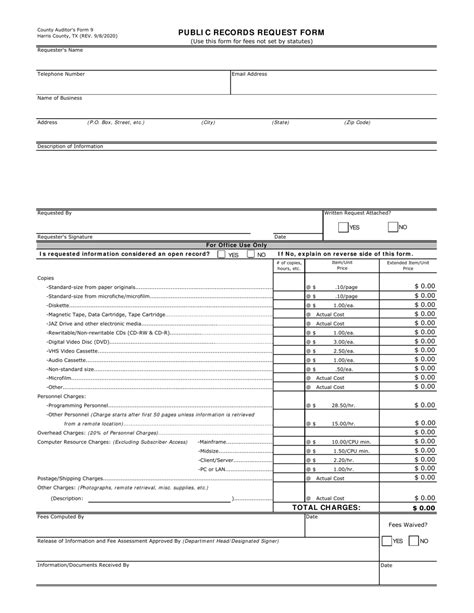 Form 9 Fill Out Sign Online And Download Fillable Pdf Harris County Texas Templateroller