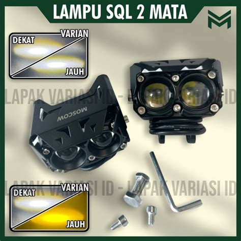 Jual LAMPU TEMBAK LASER LED SQL 2 MATA WARNA PUTIH KUNING LAMPU SOROT