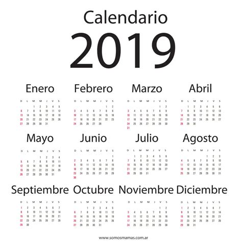 Gratis Calendarios 2019 Para Imprimir Y Organizar Tu Vida [descarga] Pdf