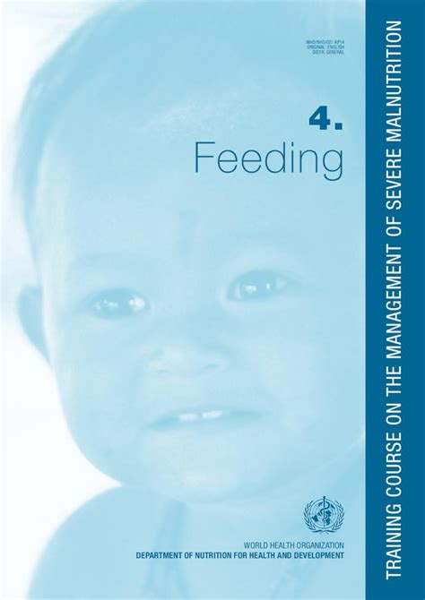 Pdf Feeding Whomanagement Of Severe Malnutrition Feeding