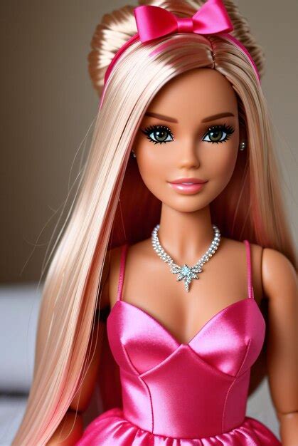 Premium Photo Barbie Doll Wearing Pink Or Purple Color Clothes