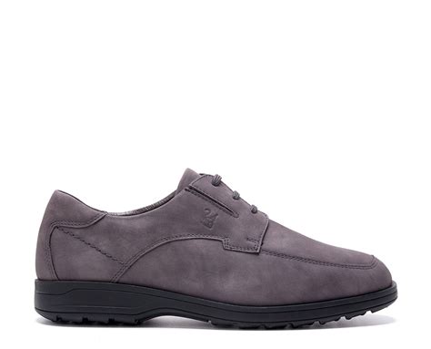 Blucher Cordones Piel Nobuck Gris Hrs