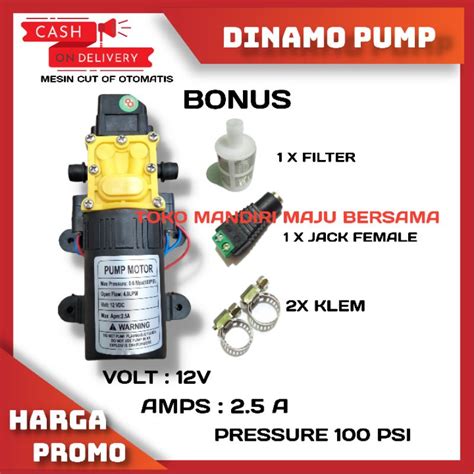 Jual Pompa Air Dc V Dinamo Pompa Sprayer Elektrik Cuci Mobil