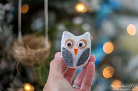 Felt Owl Ornament Pattern