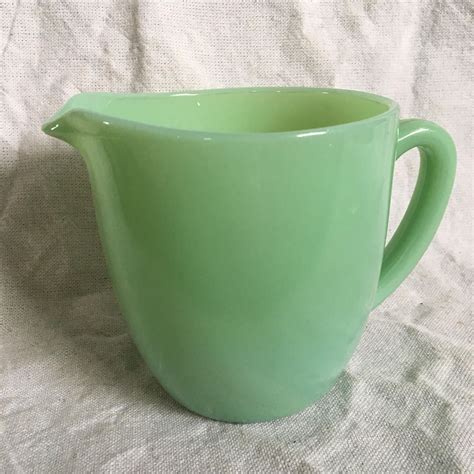 Fire King Jadeite Pitcher | Etsy | Pitcher, Fire king, Jadeite