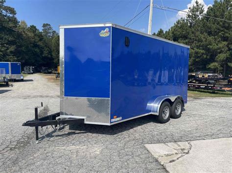 2022 Covered Wagon 7x14 Tandem Axle Enclosed Trailer With 7 Interior Roof Height Harper