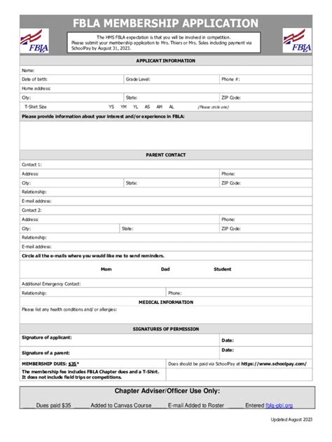 Fillable Online FBLA High School Competitive Events Guidelines Fax