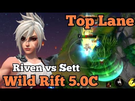 Riven Vs Sett Wild Rift C Baron Lane Ranked Youtube