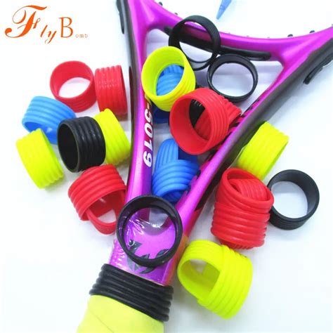 100pcs Lot Silicone Tennis Racket Grips Ring No Logo Handle S Silicone