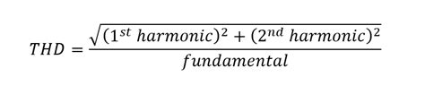 Total Harmonic Distortion Thd