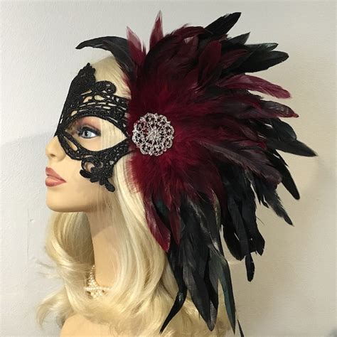 Feather Mask - Etsy