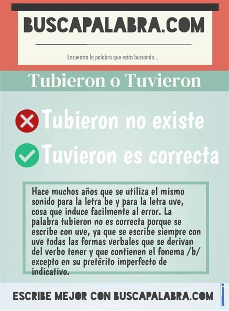 ¿cuál Es La Forma Correcta De Escribir Tuvieron O Tubieron