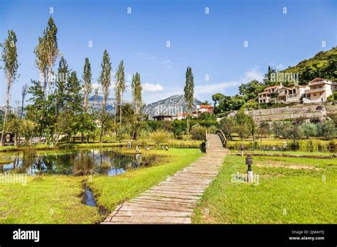 Beautiful Park In The Small Town Of Morin In Boka Kotorska Bay