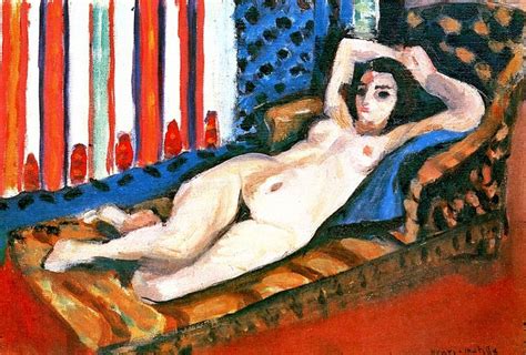 Nude On A Red Couch By Henri Matisse Artchive