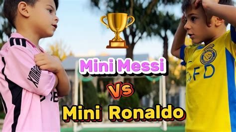 Mini Messi Vs Mini Ronaldo ⚽️🏆 Youtube