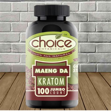 Choice Botanicals Green Maeng Da Jumbo Kratom Capsules Great Cbd Shop