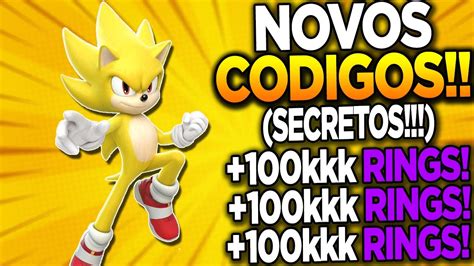 Todos Os Novos Secretos Codigos No Sonic Speed Simulator Sonic