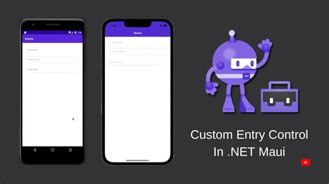 Borderless Outline Underline Custom Entry Using Net Maui Handler