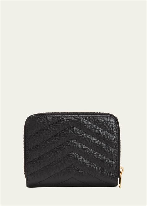 Saint Laurent Ysl Quilted Bifold Compact Wallet Bergdorf Goodman