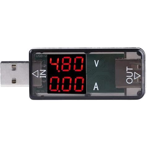 Testeur de tension USB Voltmètre LCD couleur USB Ampèremètre Compteur