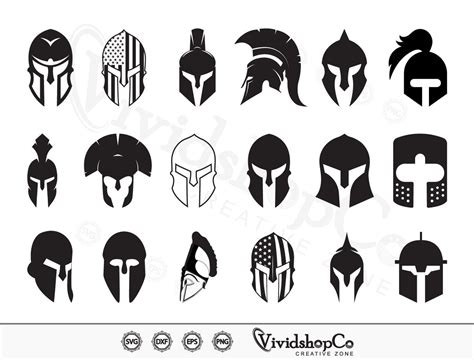 Spartan Helmet Svg Clipart Cut Files For Silhouette Files Etsy Australia