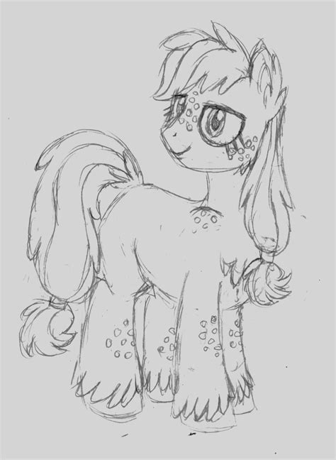 Old Sketch Release Unique Style Applejack Redux By Starryoak On Deviantart