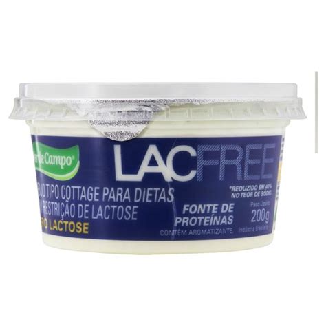 Queijo Cottage Zero Lactose Verde Campo Lacfree Pote 200g Trimais