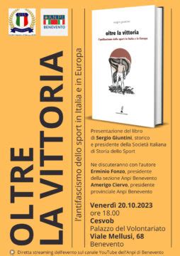 Venerdì la presentazione del libro Oltre la Vittoria