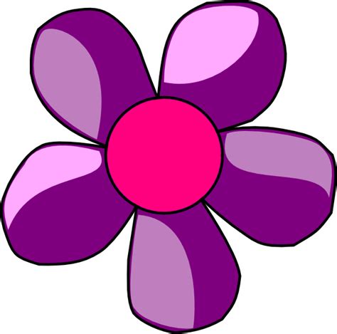 Purple And Pink Flowers Clipart