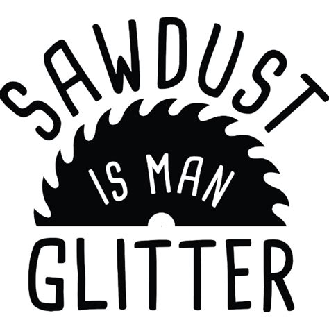 Sawdust Is Man Glitter Square Sticker Sawdust Is Man