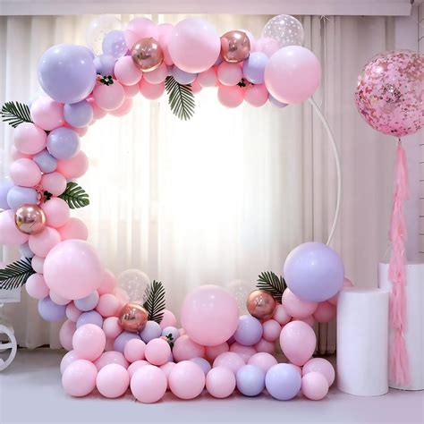 Round Balloon Arch Kit 59 Inch Reusable Circle Backdrop Garland Kit