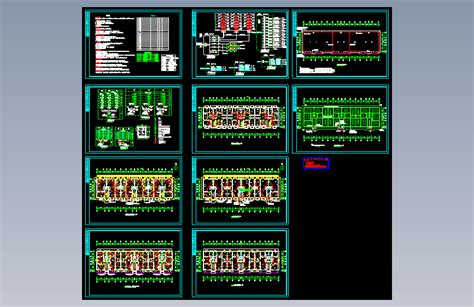 多层住宅楼电气平面图autocad 2007模型图纸下载 懒石网