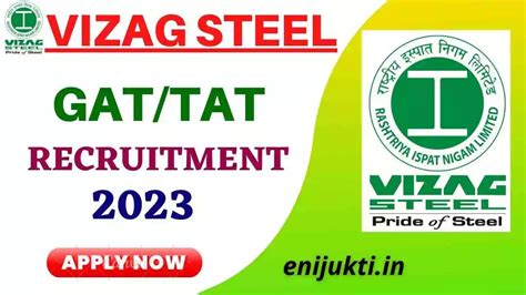 Vizag Steel Apprentice Recruitment Apply Online For Gat Tat