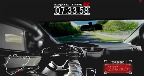 Video Honda Civic Type R Sets Nurburgring Lap Time