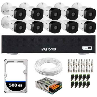 Kit 10 Câmeras Intelbras VHL1220B FULL HD KaBuM