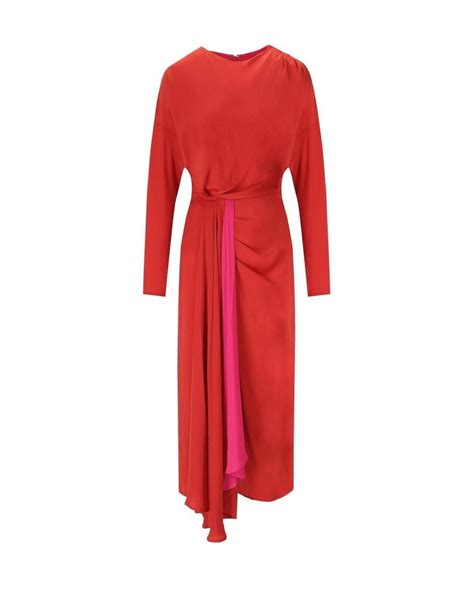 Essentiel Antwerp Estelle Midi Dress In Red Lyst