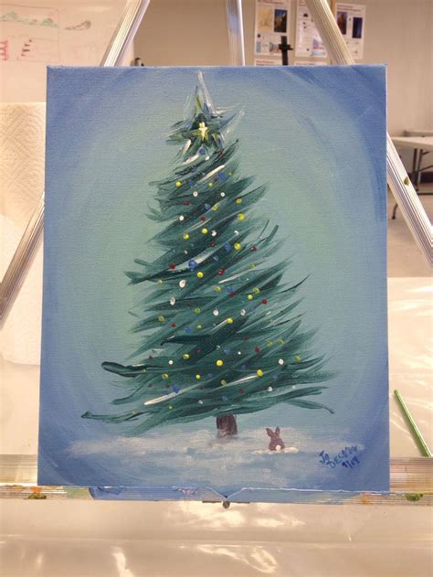 easy acrylic painting ideas christmas - Nicky Shinn