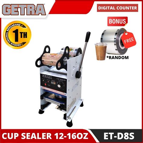 Jual Cup Sealer Manual 9 22 Oz Digital Counter Getra Et D8sm Et D8sm