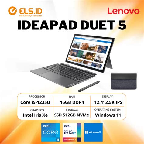 Jual Lenovo Ideapad Duet Iau Core I U Gb Ssd Gb W Ohs