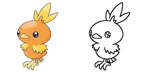 Torchic Coloring Page Print Ideashortcut