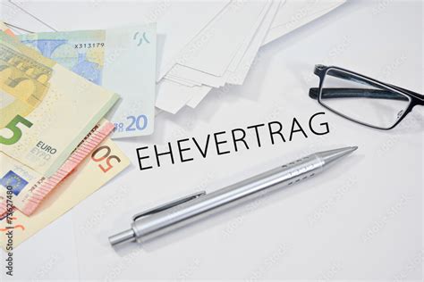 Ehevertrag Stock Foto Adobe Stock