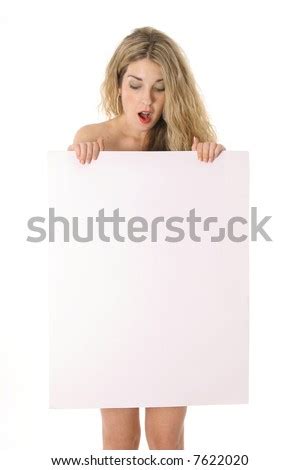 Surprised Naked Woman Looking Sign Stock Photo 7622020 Shutterstock