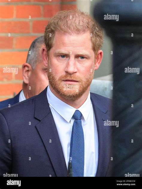 London Uk 27th Mar 2023 Prince Harry The Duke Of Sussex Leaves