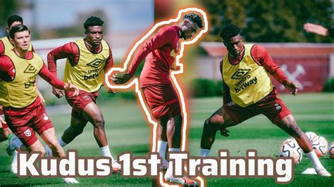 Mohammed Kudus Had His First Training Session With West Ham The Nutmeg