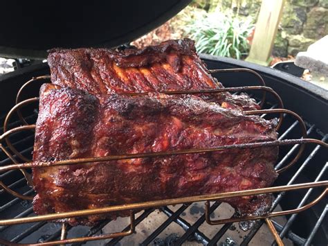 Big Green Egg Baby Back Ribs With Gochujang Bbq Sauce The Bbq Buddha