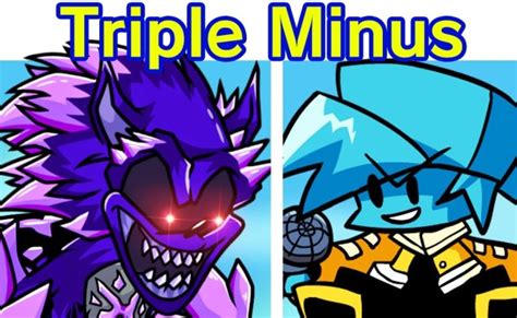 Friday Night Funkin Vs Minus Sonic Exe 2 0 Triple Trouble You Cant Run Cycles Too Slow Fnf Mod