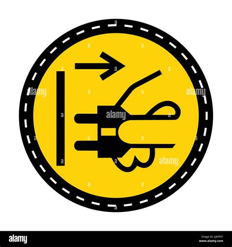 Ppe Icon Disconnect Mains Plug From Electrical Outlet Symbol Sign Isolate On White Background