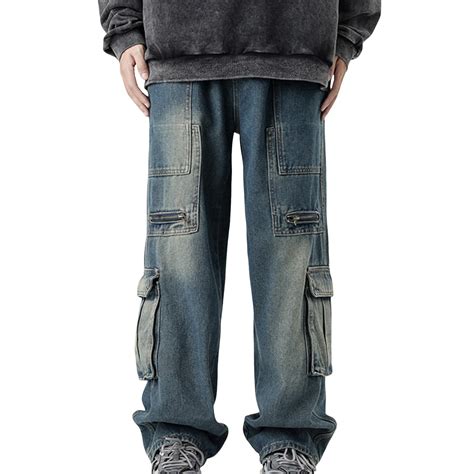 WEAIXIMIUNG Male XXL Men Cargo Pants With Pockets Camo Male Street Hop