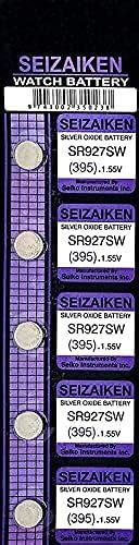 Luba New Seizaiken SR927SW 395 Silver Oxide Watch Battery Pack Of 5